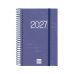 Finocam Espiral Basics Year Agenda - Anual 2027 - 1 Dia por Pagina - Formato E5 - 117x181mm - Espiral - Tapa de Polipropileno - Esquinas Microperforadas - Papel de 70g/m2 - Color Azul