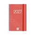 Finocam Espiral Basics Year Agenda - Anual 2027 - Semana Vista Horizontal - Formato E5 - 117x181mm - Espiral - Tapa de Polipropileno - Esquinas Microperforadas - Papel de 80g/m2 - Color Rojo