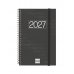 Finocam Espiral Basics Year Agenda - Anual 2027 - Semana Vista Horizontal - Formato E5 - 117x181mm - Espiral - Tapa de Polipropileno - Esquinas Microperforadas - Papel de 80g/m2 - Color Negro