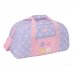 Safta Bouquet Bolsa de Deporte - Bolsillo Frontal - Bandolera Ajustable - Asa Forrada - Doble Tirador en Cremallera - Tacos Protectores en Base - Fondo Extraible - 26L - 500x200x260mm - Color Violeta