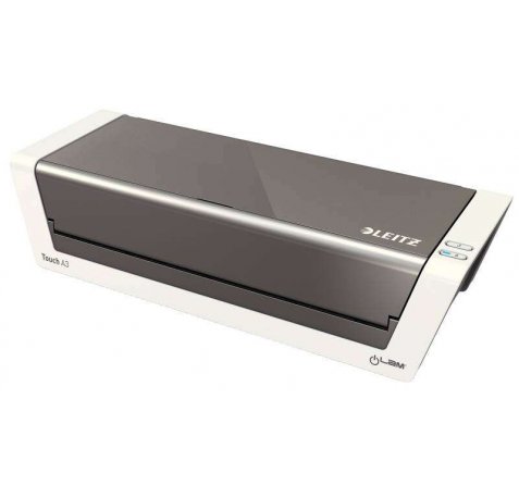 Leitz Plastificadora A3 Ilam Touch 2 - Sensor Inteligente - Alta Velocidad (1.000 Mm/Min) - Blanco Brillante / Antracita - Tecnologia de Sensor Inteligente - Grosor de 80 a 250 Micras - Kit de Iniciacion Gratuito - Certificacion Gs