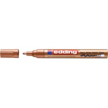 Edding 750 Rotulador Permanente - Punta Redonda - Trazo entre 2 y 4 mm. - Tinta Opaca - Secado Rapido - Color Cobre (10 uds)