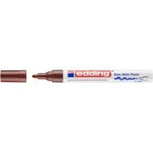Edding 750 Rotulador Permanente - Punta Redonda - Trazo entre 2 y 4 mm. - Tinta Opaca - Secado Rapido - Color Marron (10 uds)