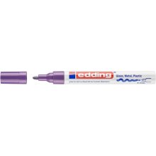 Edding 750 Rotulador Permanente - Punta Redonda - Trazo entre 2 y 4 mm. - Tinta Opaca - Secado Rapido - Color Violeta (10 uds)
