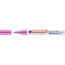 Edding 750 Rotulador Permanente - Punta Redonda - Trazo entre 2 y 4 mm. - Tinta Opaca - Secado Rapido - Color Rosa (10 uds)