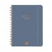 Finocam Alma Agenda - Anual 2026 - con Espiral - Formato E10 - 172x19x220mm - Semana Vista Horizontal - Color Azul