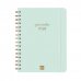 Finocam Alma Agenda en Catalan - Anual 2026 - con Espiral - Formato E10 - 172x19x220mm - Semana Vista Horizontal - Color Menta