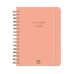 Finocam Alma Agenda en Catalan - Anual 2026 - con Espiral - Formato E10 - 172x19x220mm - Semana Vista Horizontal - Color Coral