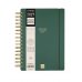 Finocam Haiku Agenda - Anual 2027 - 1 Dia por Pagina - Formato E10 - 155x212mm - Espiral Doble - Tapa Dura de Tacto Suave - Goma Elastica - Papel de 95g/m2 - Color Verde