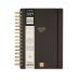 Finocam Haiku Agenda - Anual 2027 - 1 Dia por Pagina - Formato E10 - 155x212mm - Espiral Doble - Tapa Dura de Tacto Suave - Goma Elastica - Papel de 95g/m2 - Color Negro