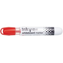 Uni-ball PWB-202 Marcador de Pizarra Blanca - Punta Conica 1.8-2.2mm - Zona Transparente para Nivel de Tinta - Escritura Brillante y Facil Borrado - Color Rojo (12 uds)