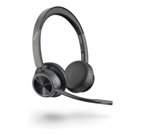 HP Poly Voyager 4320 Auriculares con Microfono con Dongle Bluetooth BT700 - USB-A - Color Negro