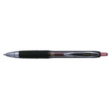 Uni-ball UMN-207 MICRO Roller de Tinta - Punta de Bola 0.5mm - Grip de Caucho Antifatiga - Tinta Pigmentada Resistente a Luz y Agua - Color Rojo (12 uds)