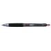 Uni-ball UMN-207 MICRO Roller de Tinta - Punta de Bola 0.5mm - Grip de Caucho Antifatiga - Tinta Pigmentada Resistente a Luz y Agua - Color Rojo (12 uds)