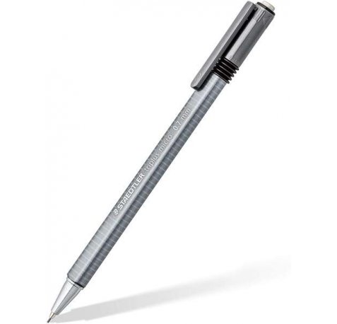 Staedtler Triplus Micro 774 Portaminas - Ancho de Linea 0.7mm - Punta Retractil - Diseño Ergonomico - Color Gris (10 uds)