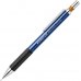 Staedtler Mars Micro 775 Portaminas 0.5mm - Punta Metalica Retractil - Mina Amortiguada - Grip de Caucho - Clip Metalico - Color Azul (10 uds)