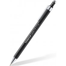 Staedtler Graphite 778 Portaminas 0.7mm - Cuerpo Hexagonal Negro Mate - Punta Metalica Retractil - Mina Amortiguada - Clip Metalico - Goma de Borrar (10 uds)