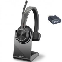 HP Poly Voyager 4310-M Auricular Monoaural con Microfono con Base de Carga - Bluetooth 5.2 - Dongle USB-C - Color Negro
