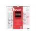Finocam Neutro Calendario de Pared - Anual 2027 - Mes Vista - Formato L - 340x320mm - Espiral Doble - Papel de 120g/m2 - Espacio para Escribir - Color Rojo y Blanco