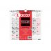 Finocam Neutro Calendario de Pared en Catalan - Anual 2027 - Mes Vista - Formato M - 265x245mm - Espiral Doble - Papel de 120g/m2 - Espacio para Escribir - Color Rojo y Blanco