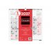 Finocam Neutro Calendario de Pared en Catalan - Anual 2027 - Mes Vista - Formato L - 340x320mm - Espiral Doble - Papel de 120g/m2 - Espacio para Escribir - Color Rojo y Blanco