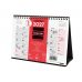 Finocam Neutro Calendario de Sobremesa en Catalan - Anual 2027 - Mes Vista - Formato S - 210x150mm - Espiral Doble - Papel de 120g/m2 - Espacio para Escribir - Color Rojo y Blanco