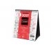 Finocam Neutro Calendario de Sobremesa en Catalan - Anual 2027 - Mes Vista - Formato XS - 140x150mm - Espiral Doble - Papel de 120g/m2 - Espacio para Escribir - Color Rojo y Blanco
