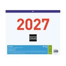 Finocam Calendario Faldilla - Anual 2027 - Mes Vista - Formato F43 - 300x247mm - Papel de 80g/m2 Microperforado - Espacio para Escribir - Color Azul y Blanco Finocam Calendario Faldilla - Anual 2027 - Mes Vista - Formato F43 - 300x247mm - Papel de 80g/m2 Microperforado - Espacio para Escribir - Color Azul y Blanco