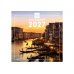 Finocam Venecia Calendario de Pared Internacional - 16 Meses 26/27 - Mes Vista - 180x180mm - Papel de 170g/m2 - Imagenes Tematicas Surtidas - Espacio para Notas - Multilenguaje