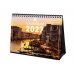Finocam Venecia Calendario de Sobremesa Internacional - 16 Meses 26/27 - Mes Vista - Formato S - 210x150mm - Espiral Doble - Papel de 170g/m2 - Imagenes Tematicas Surtidas - Multilenguaje