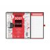 Finocam Neutro Calendario con Iman - Anual 2027 - Mes Vista - Formato XS - 140x150mm - Base 220x160mm - Espiral Doble - Papel de 120g/m2 - Espacio para Escribir - Color Rojo y Blanco