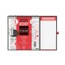 Finocam Neutro Calendario con Iman en Catalan - Anual 2027 - Mes Vista - Formato XS - 140x150mm - Base 220x160mm - Espiral Doble - Papel de 120g/m2 - Espacio para Escribir - Color Rojo y Blanco