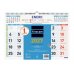 Finocam Color Calendario de Pared - Anual 2027 - Mes Vista - Formato L - 430x310mm - Espiral Doble - Papel de 120g/m2 - Color Azul y Blanco