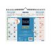 Finocam Color Calendario de Pared - Anual 2027 - Mes Vista - 300x247mm - Espiral Doble - Papel de 120g/m2 - Espacio para Escribir - Color Azul y Blanco