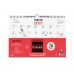 Finocam Neutro Calendario de Pared - 16 Meses - Mes Vista - Formato L - 340x240mm - Espiral Doble Metalica - Papel de 120g/m2 - Listado de Festivos - Color Rojo/Blanco
