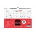 Finocam Neutro Calendario de Pared en Catalan - 16 Meses - Mes Vista - Formato S - 210x150mm - Espiral Doble Metalica - Papel de 120g/m2 - Listado de Festivos - Color Rojo/Blanco