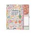 Finocam Talkual Calendario de Pared - Anual 2027 - Mes Vista - 300x340mm - Espiral Doble - Papel de 140g/m2 - Espacio para Escribir - Pegatinas Tematicas