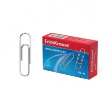 Erichkrause Clips Metalicos de Zinc - 50mm - Alta Resistencia y Durabilidad - Resistente a La Corrosion - sin Manchas ni Arañazos - Color Plateado