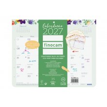Finocam Design Calendario de Pared con Iman - Anual 2027 - Mes Vista - 250x200mm - Encolado - Papel de 120g/m2 - Espacio para Anotaciones - Multicolor Finocam Design Calendario de Pared con Iman - Anual 2027 - Mes Vista - 250x200mm - Encolado - Papel de 120g/m2 - Espacio para Anotaciones - Multicolor