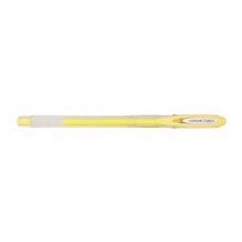 Uni-ball Signo Angelic UM-120AC Boligrafo de Tinta Gel - Punta de Bola 0.7mm - Tinta Resistente al Agua y Luz - Escribe en Papel Negro y Blanco - Color Amarillo (12 uds)