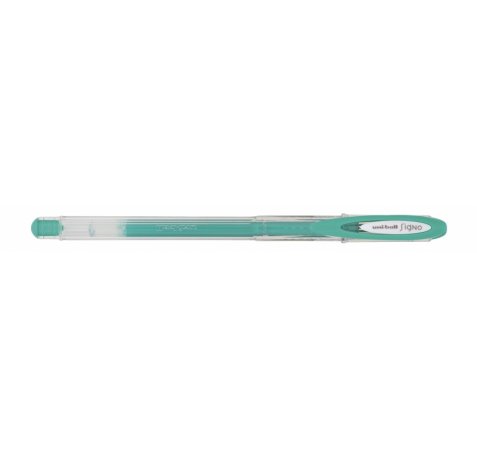 Uni-ball UM-120AC Signo Angelic Boligrafo de Tinta Gel - Punta de Bola 0.7mm - Tinta Resistente al Agua y Luz - Escribe en Papel Negro y Blanco - Color Verde (12 uds)