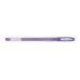 Uni-ball UM-120AC Signo Angelic Roller de Tinta Gel - Punta de Bola 0.7mm - Tinta Resistente al Agua y Luz - Escribe en Papel Negro y Blanco - Color Violeta (12 uds)