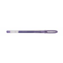 Uni-ball Signo Noble Metal UM-120NM Roller de Tinta Gel - Punta de Bola 0.8mm - Tinta Resistente al Agua y Luz - Escribe en Papel Negro y Blanco - Color Violeta (12 uds)