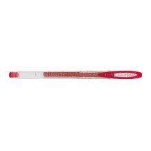 Uni-ball Signo Sparkling UM-120SP Boligrafo de Gel - Punta de Bola 1mm - Tinta Pigmentada Resistente al Agua y Luz - Efecto Purpurina - Color Rojo (12 uds)