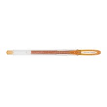 Uni-ball Signo Sparkling UM-120SP Boligrafo de Tinta Gel - Punta de Bola 1mm - Tinta Pigmentada Resistente al Agua y Luz - Efecto Purpurina - Color Naranja (12 uds)