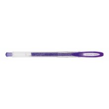 Uni-ball Signo Sparkling UM-120SP Boligrafo de Tinta Gel - Punta de Bola 1mm - Tinta Pigmentada Resistente al Agua y Luz - Efecto Purpurina - Color Violeta (12 uds)