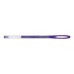 Uni-ball Signo Sparkling UM-120SP Boligrafo de Tinta Gel - Punta de Bola 1mm - Tinta Pigmentada Resistente al Agua y Luz - Efecto Purpurina - Color Violeta (12 uds)