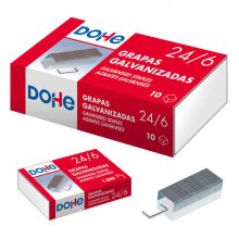 Dohe Caja de 1000 Grapas 24/6 Galvanizadas