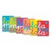 Lamela Pack de 6 Cuadernos de Espiral con 80 Hojas de 90g/m2 con Margen - Formato Cuarto - Pauta Cuadrovia de 4mm - Cubierta Extra Dura - Papel Offset Blanco Extra - Colores Surtidos