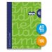 Lamela Cuaderno Espiral con 80 Hojas de 90g/m2 con Margen - Formato Folio - Pauta Cuadrovia de 4mm - Cubierta Extra Dura - Papel Offset Blanco Extra - Color Verde